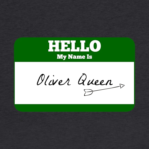 Hello My Name Is Oliver Queen Sticker - Green Arrow by FangirlFuel